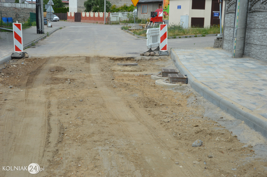 Postępy prac na ulicy Chopina