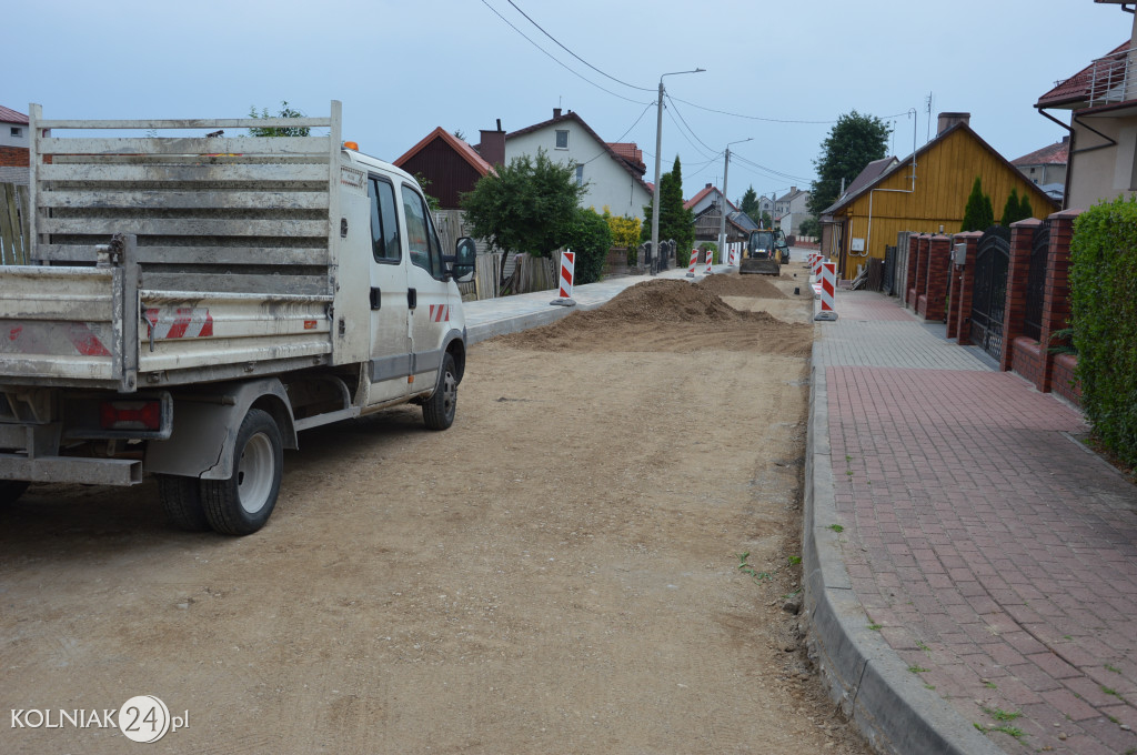 Postępy prac na ulicy Chopina