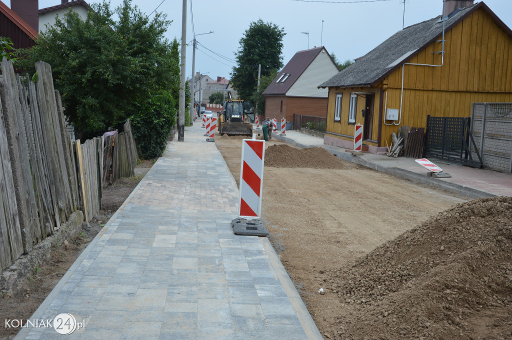 Postępy prac na ulicy Chopina
