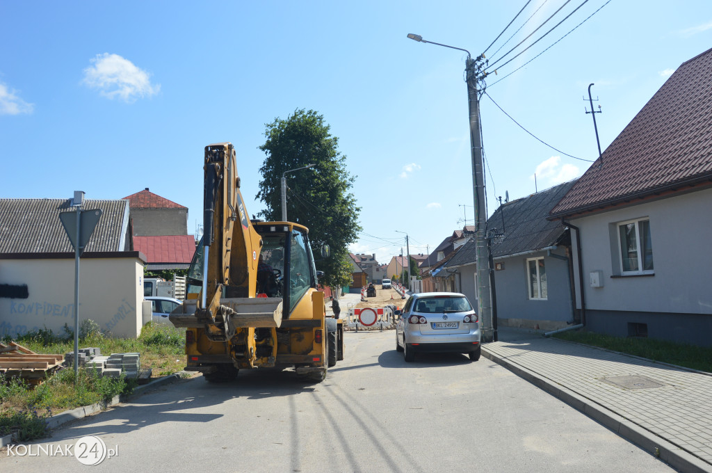 Postępy prac na ulicy Chopina
