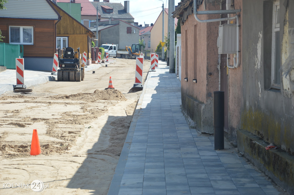Postępy prac na ulicy Chopina