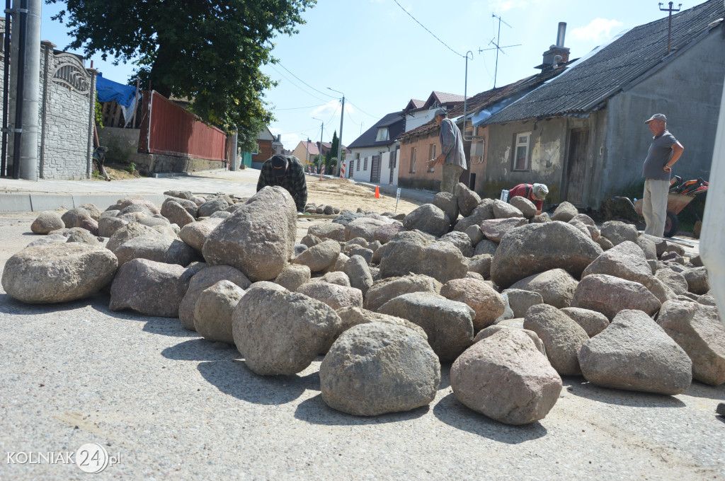 Postępy prac na ulicy Chopina
