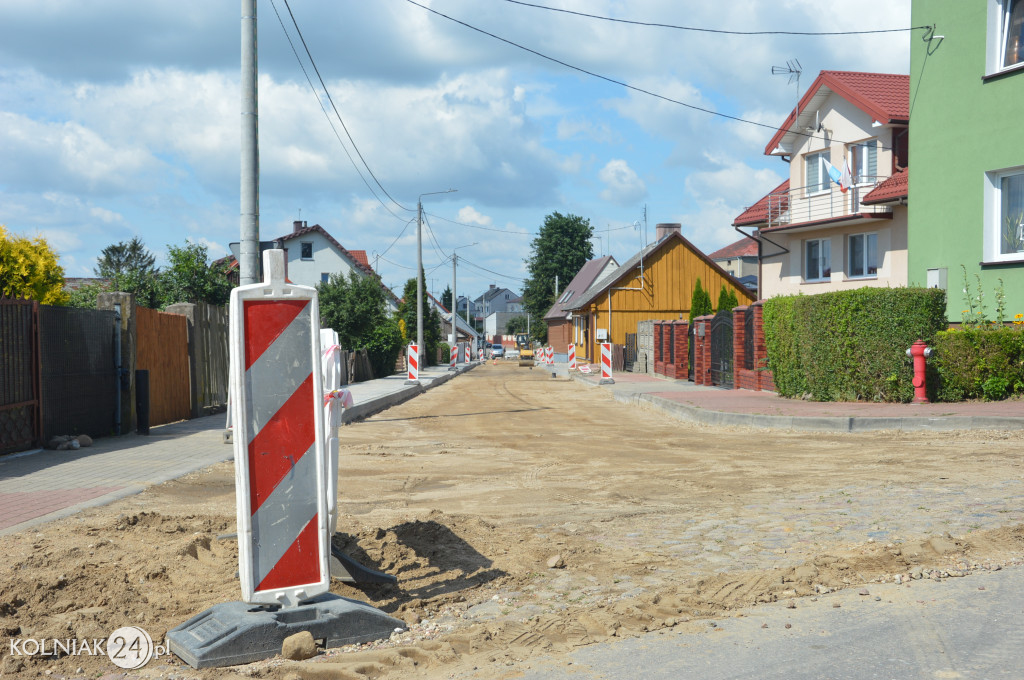 Postępy prac na ulicy Chopina