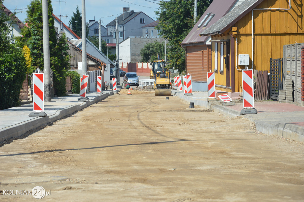 Postępy prac na ulicy Chopina