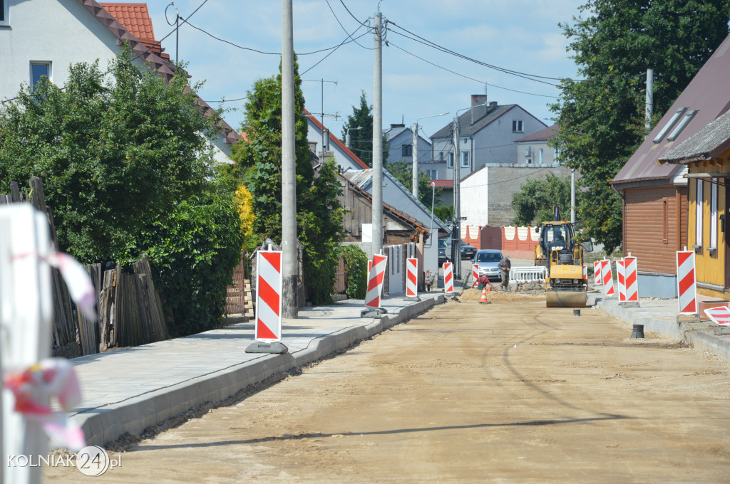 Postępy prac na ulicy Chopina