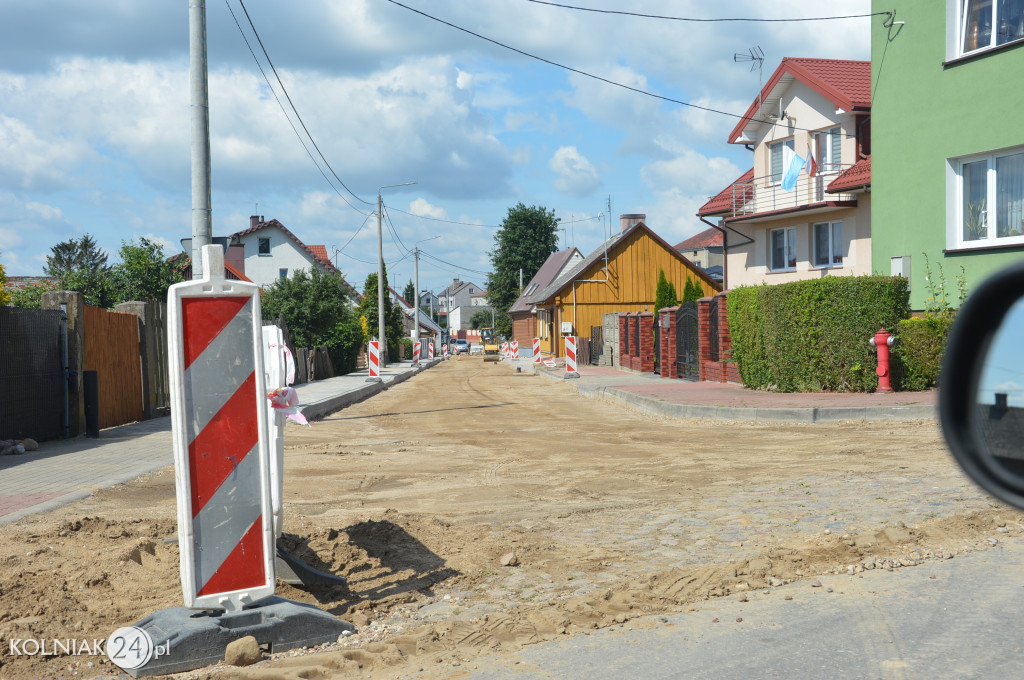 Postępy prac na ulicy Chopina