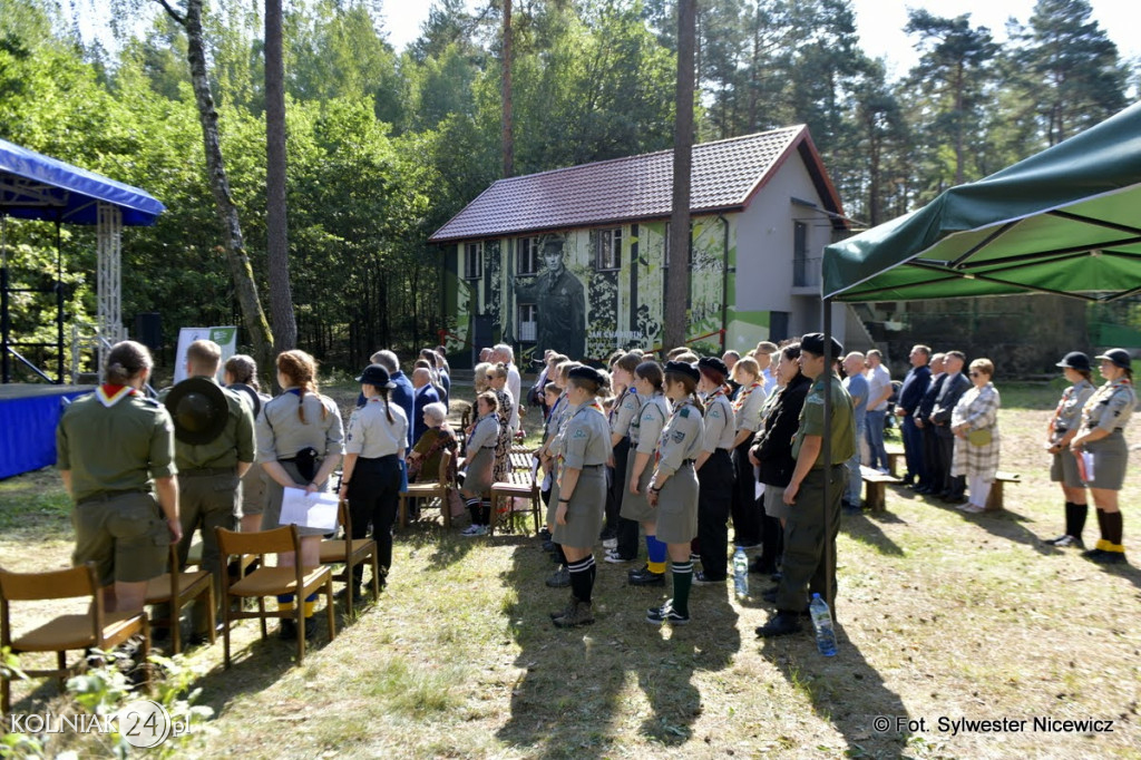 Odsłonięcie muralu w Koźle