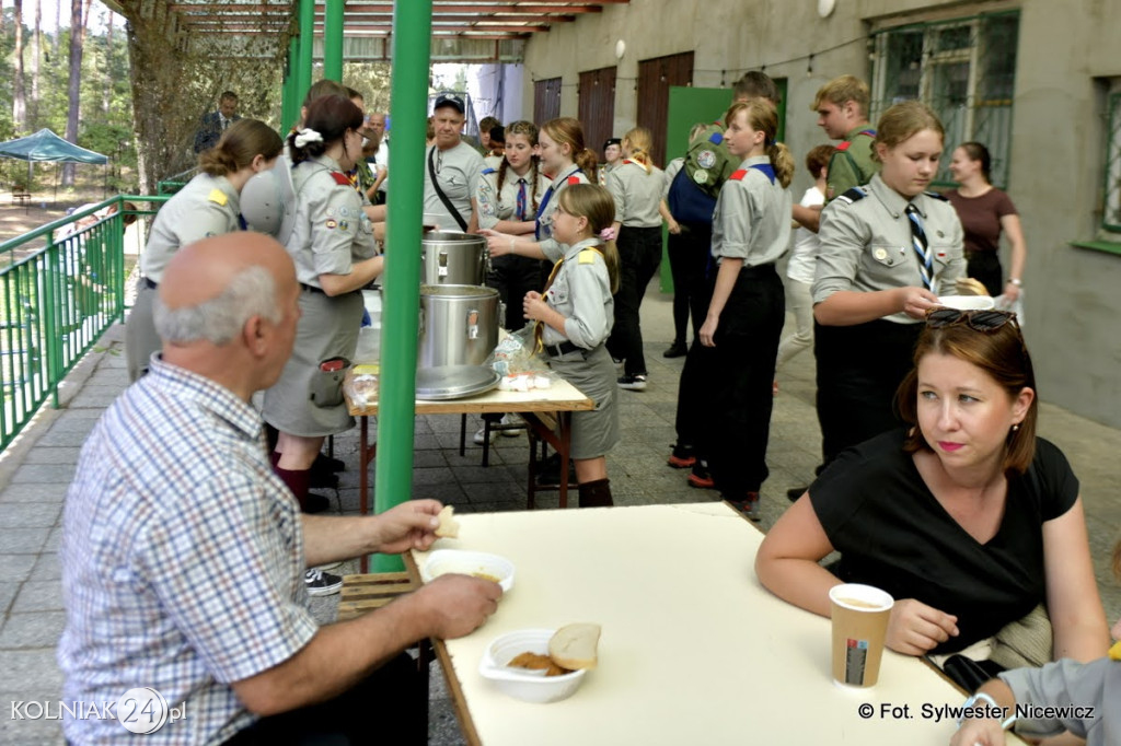 Odsłonięcie muralu w Koźle