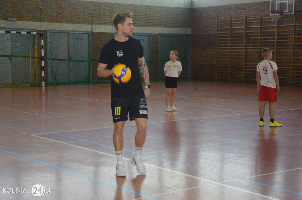 Trening z gwiazdą siatkówki w Kolnie