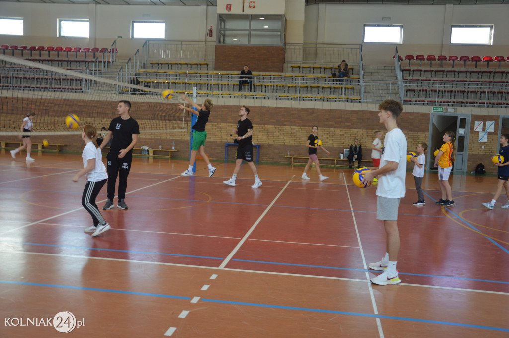Trening z gwiazdą siatkówki w Kolnie