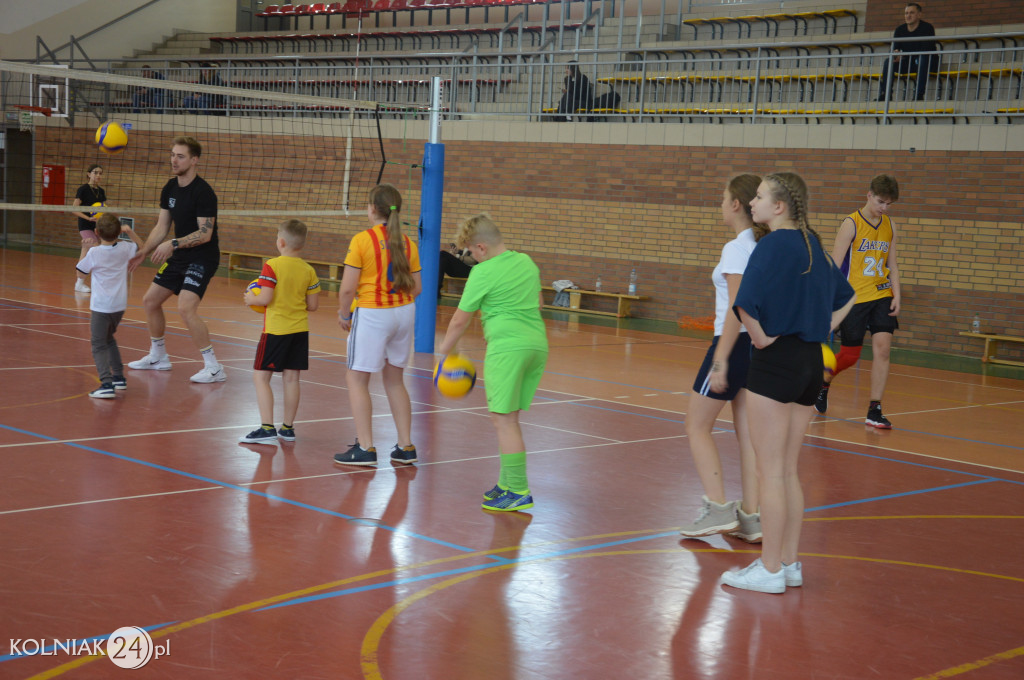 Trening z gwiazdą siatkówki w Kolnie