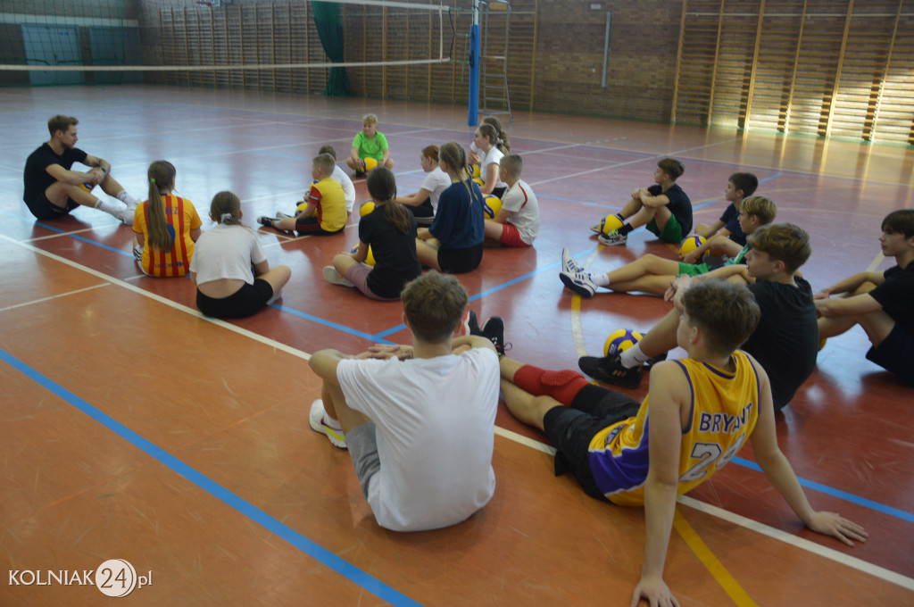 Trening z gwiazdą siatkówki w Kolnie