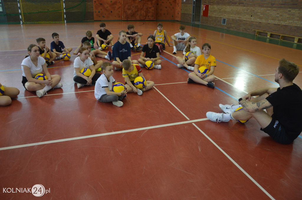 Trening z gwiazdą siatkówki w Kolnie