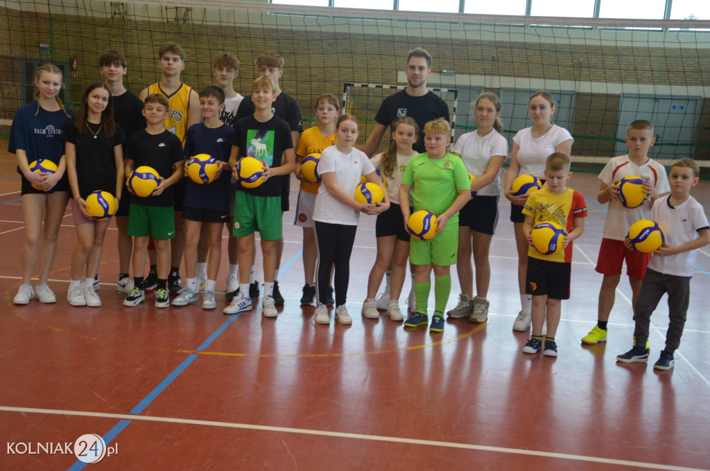 Trening z gwiazdą siatkówki w Kolnie