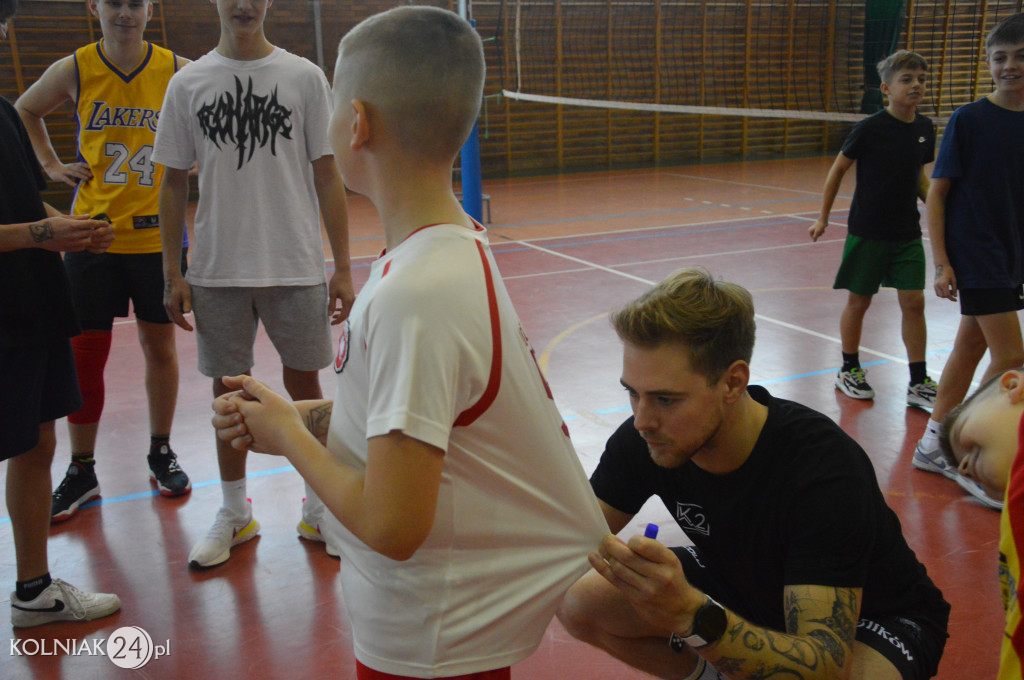 Trening z gwiazdą siatkówki w Kolnie