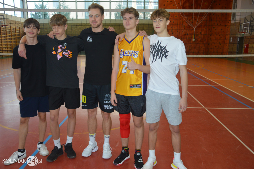 Trening z gwiazdą siatkówki w Kolnie