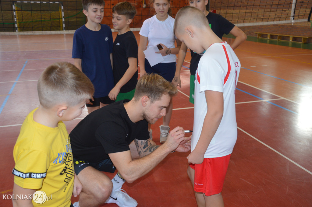 Trening z gwiazdą siatkówki w Kolnie