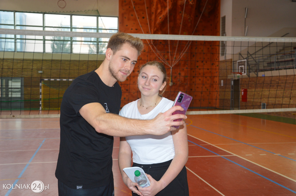 Trening z gwiazdą siatkówki w Kolnie