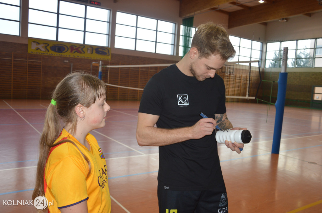 Trening z gwiazdą siatkówki w Kolnie