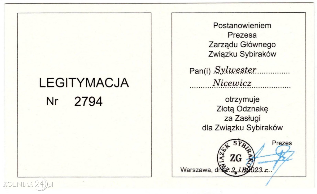 Wigilia Sybiraków w Kolnie