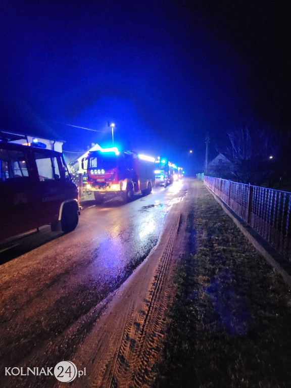 Pożar w miejscowości Wścieklice