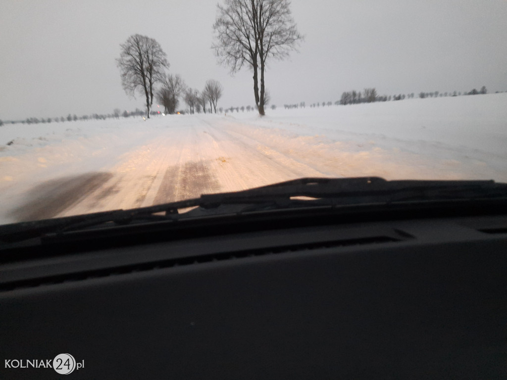 Droga krajowa w okolicach Kolna