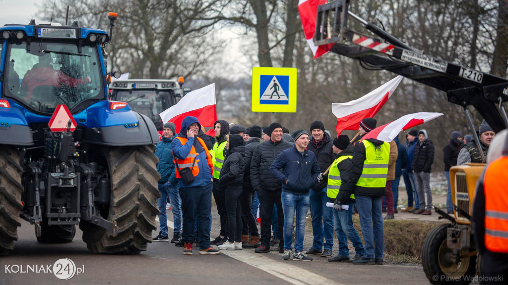 Protest rolników w Marianowie