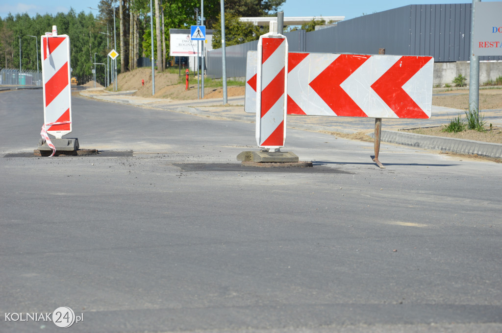 Trwają prace na ulicy Kolejowej w Kolnie