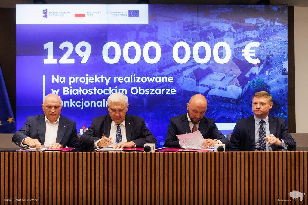 Miliony euro na projekty w białostockim, suwalskim i łomżyńskim obszarze funkcjonalnym