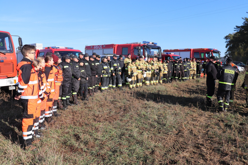 Ćwiczenia strażaków w Zabielu