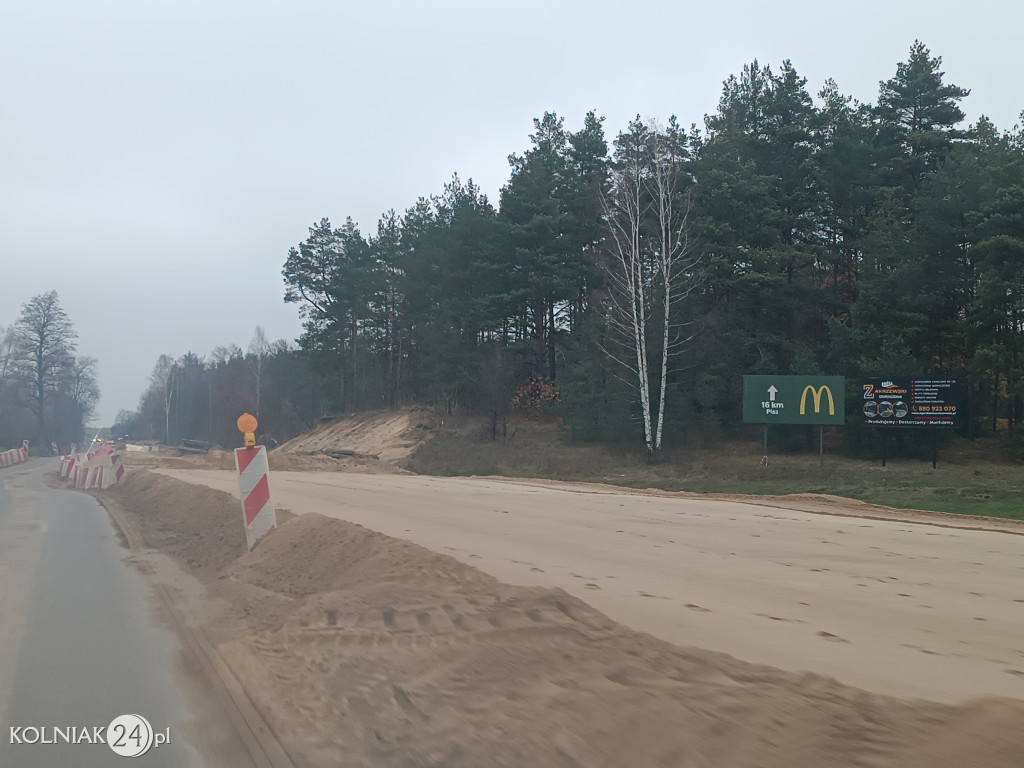 Prace na DK63 Borki – Jeże