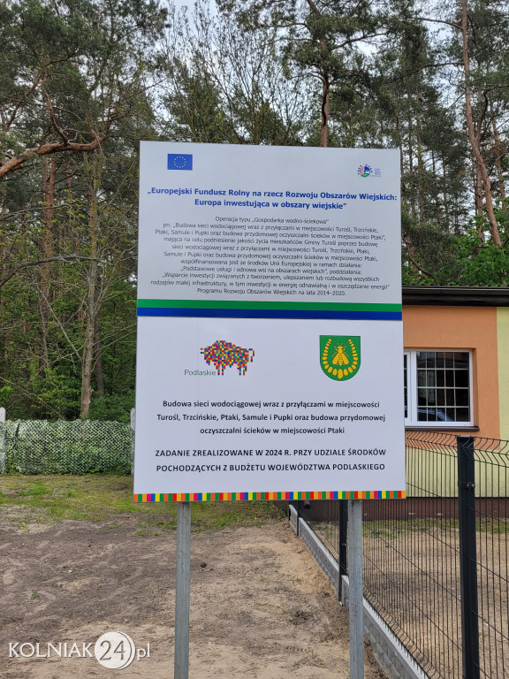 Nowy wodociąg i oczyszczalnia w gminie Turośl