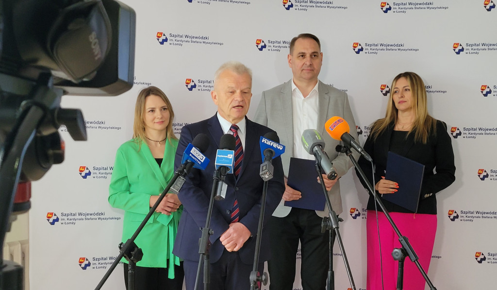 Asystenci pacjenta wspierają łomżyński szpital