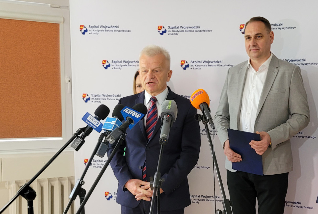 Asystenci pacjenta wspierają łomżyński szpital