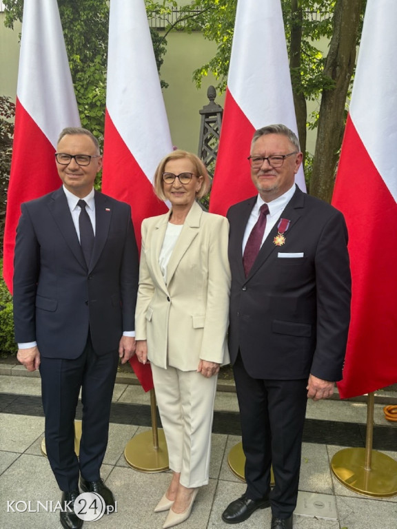 Złoty krzyż zasługi dla włodarza Kolna