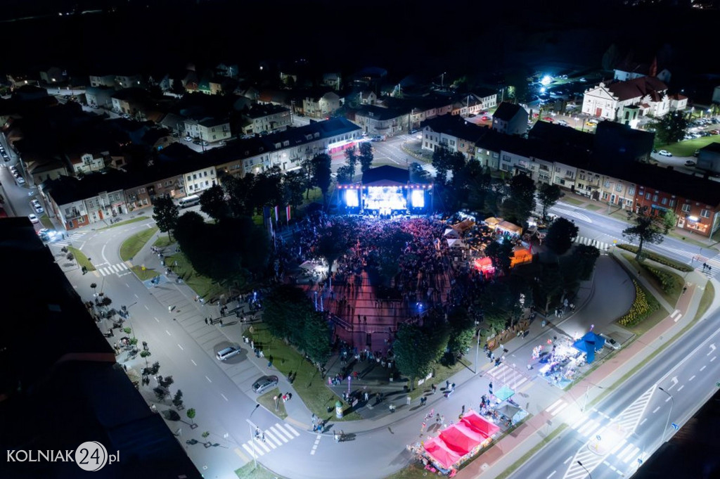 600 lat Kolna z lotu ptaka