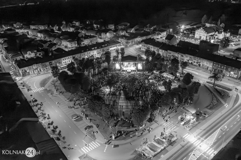 600 lat Kolna z lotu ptaka