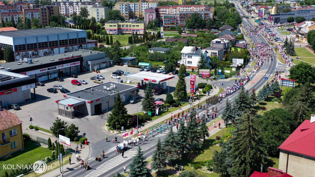 600 lat Kolna z lotu ptaka