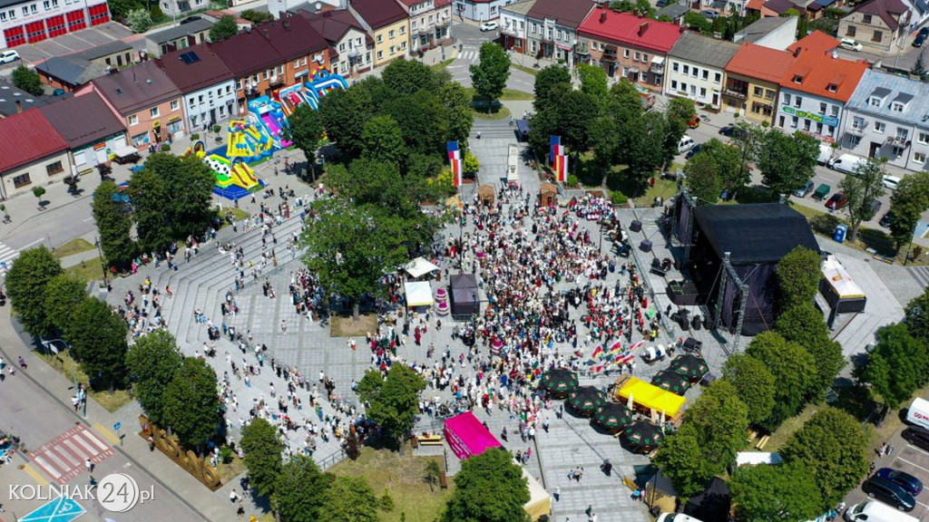 600 lat Kolna z lotu ptaka