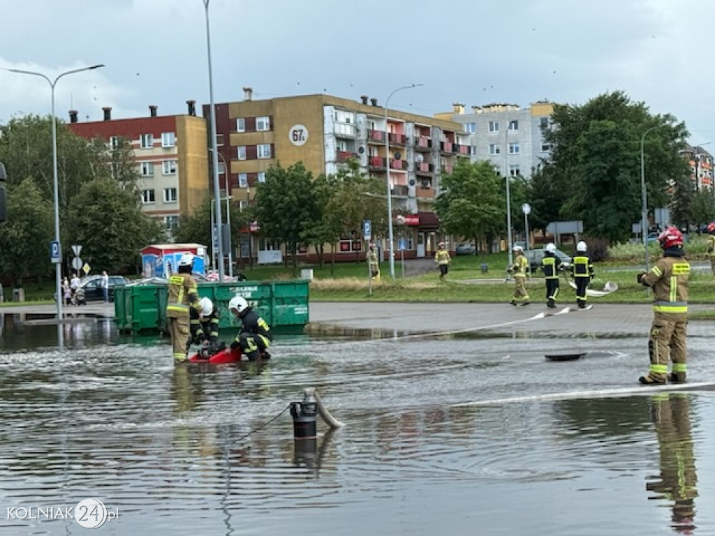 Ulewa w Kolnie