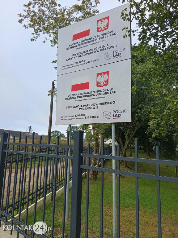 RENOWACJA PARKU DWORSKIEGO W GRABOWIE – ETAP I