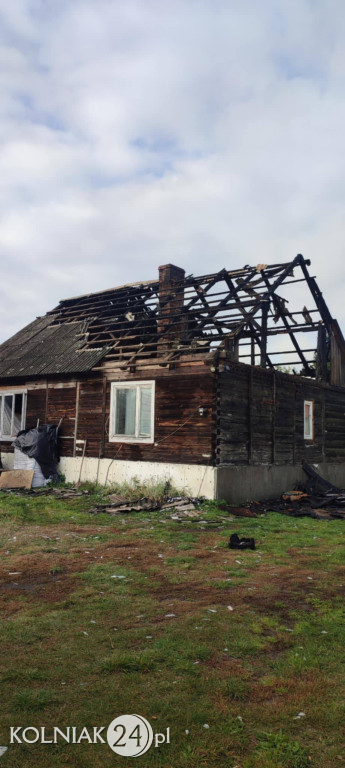Pożar budynku mieszkalnego