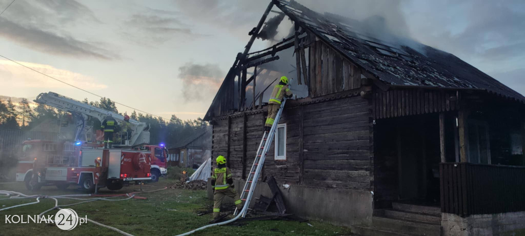 Pożar budynku mieszkalnego