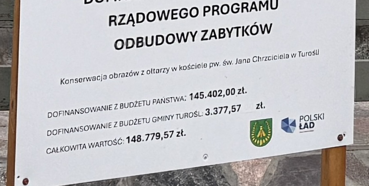 Konserwacja obrazów z ołtarza głównego