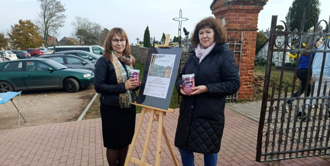 Kwesta na cmentarzu w Grabowie