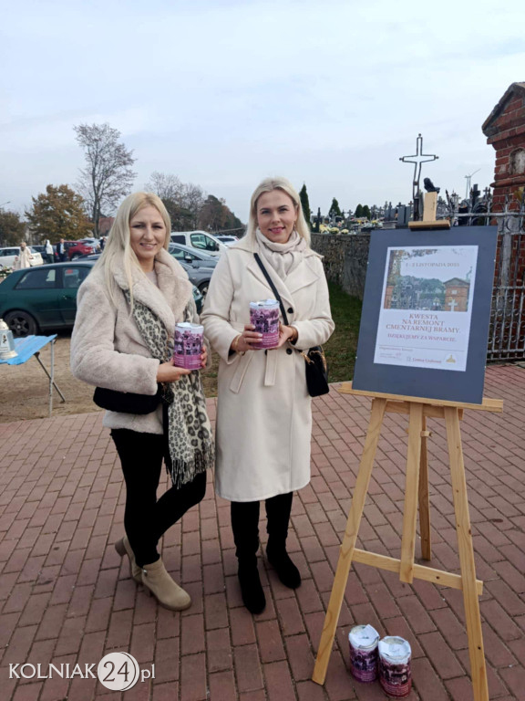 Kwesta na cmentarzu w Grabowie