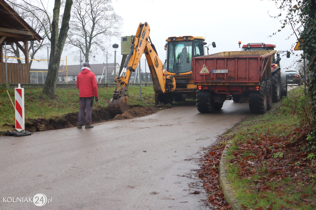 Prace drogowe w gminie