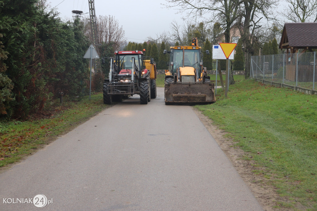 Prace drogowe w gminie
