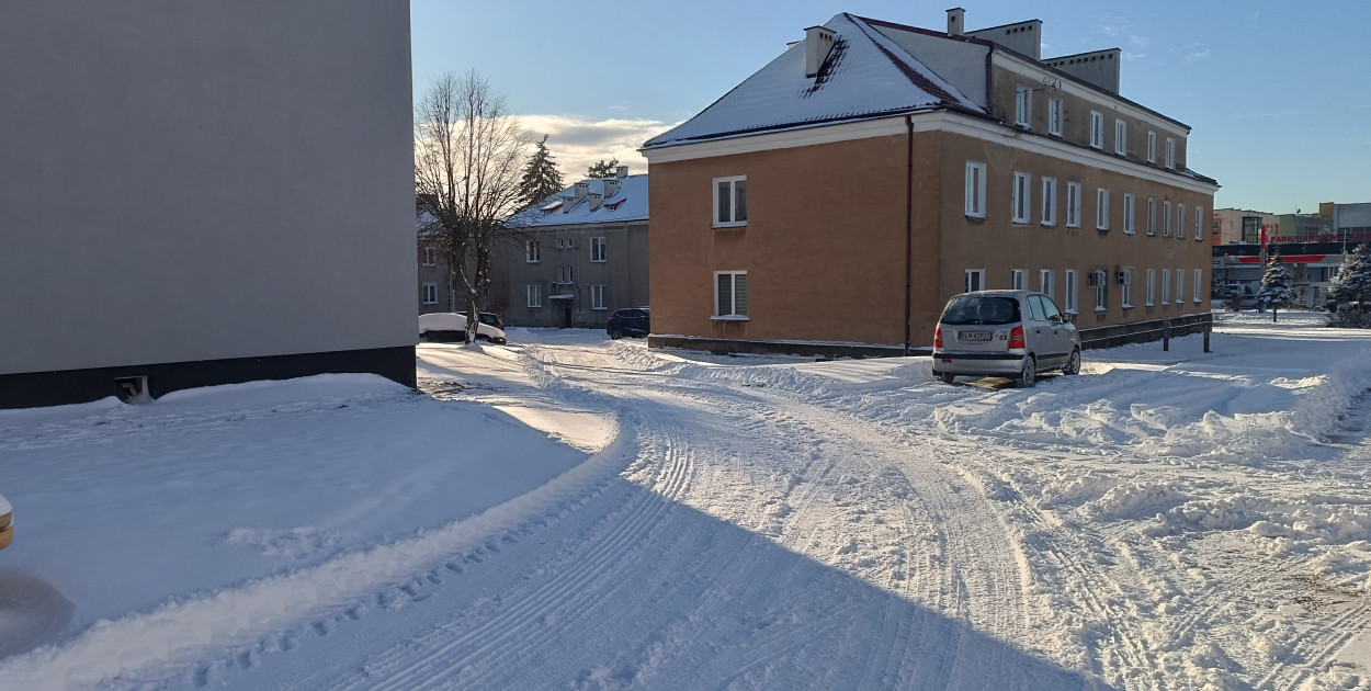 Kolno po opadach śniegu