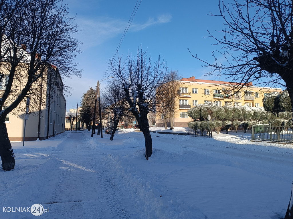 Kolno po opadach śniegu